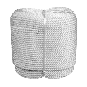 Plasmódia: Rolo branco de corda de Poliamida Singelo