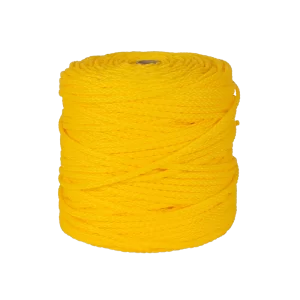 Plasmódia: Rolo amarelo de corda de Polietileno Retinida 2x2