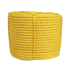 Plasmódia: Rolo amarelo de corda de Polipropileno com aditivo UV